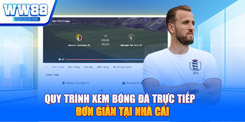 Quy trình xem bóng đá trực tiếp đơn giản tại nhà cái